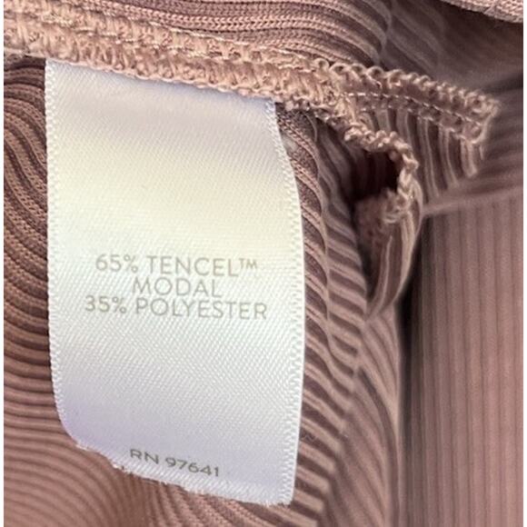 J. Jill purejill Pink Ribbed Knit Tunic Top Cowl Neck Top Size MP - Picture 3 of 3